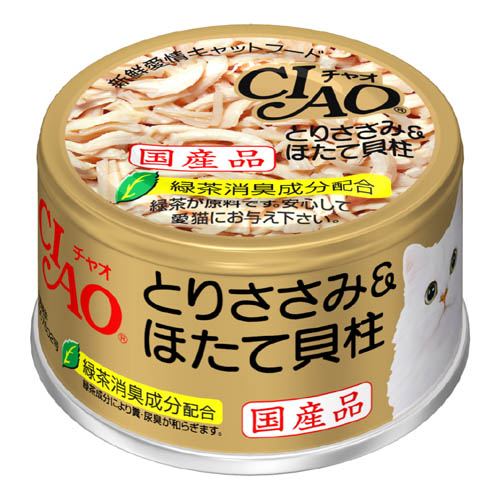CIAO ホワイティ キャットフード(缶) CIAO 猫缶（成猫用） 85g とり