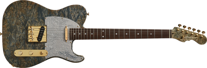 テレキャスター メイプルネック 杢目 GOTOH マグナムロックペグ付き