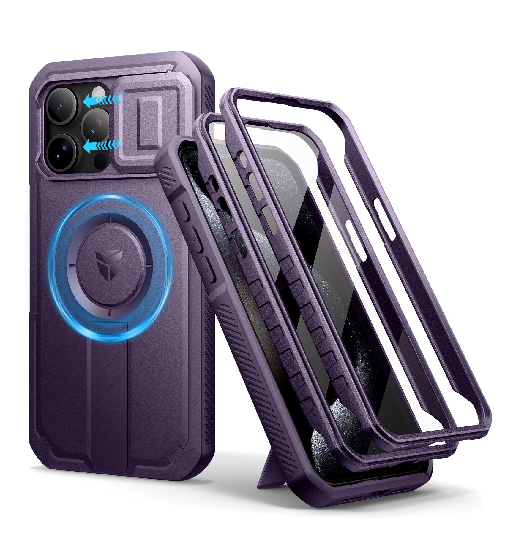 Dexnor Durable Case for iPhone 15 Pro Max with Built In Screen