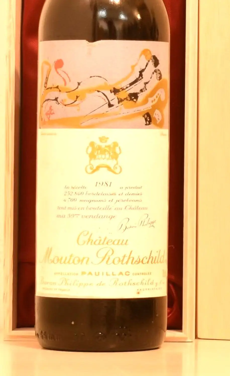 1981年 シャトー・ムートン・ロートシルト 赤ワイン｜生まれ年