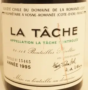 1995年 DRC ラ・ターシュ （ドメーヌ・ド・ラ・ロマネ・コンティ