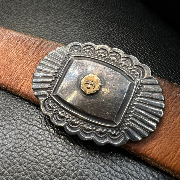 ゴローズ goro's 3㎝固定式k18付ベルト(赤茶)※歪メタル – DELTAone