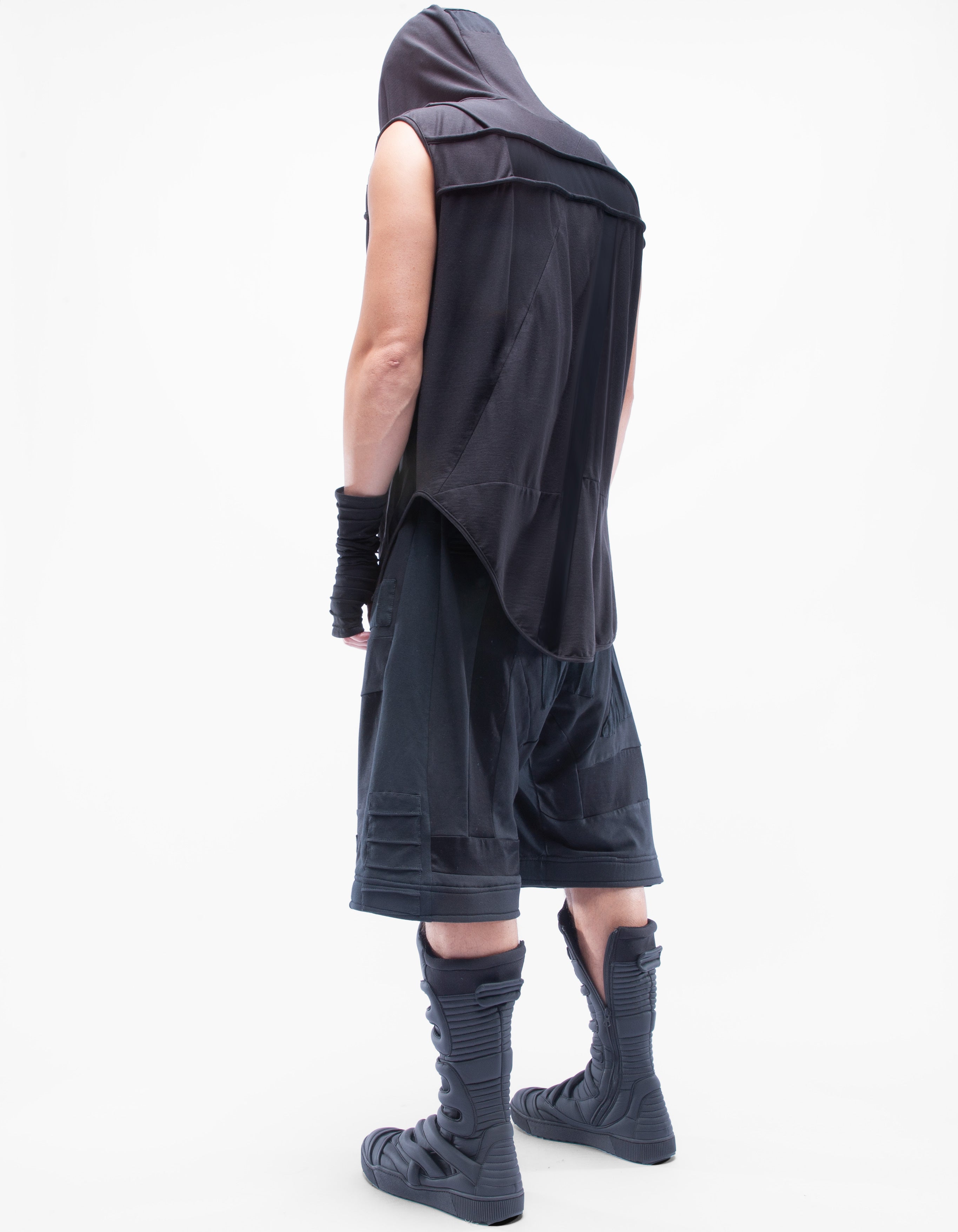 DEMOBAZAデモバザサルエルパンツ 黒 ストリートスタイル