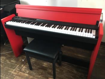 電子ピアノ KORG LP-380-RD 綺麗な赤色