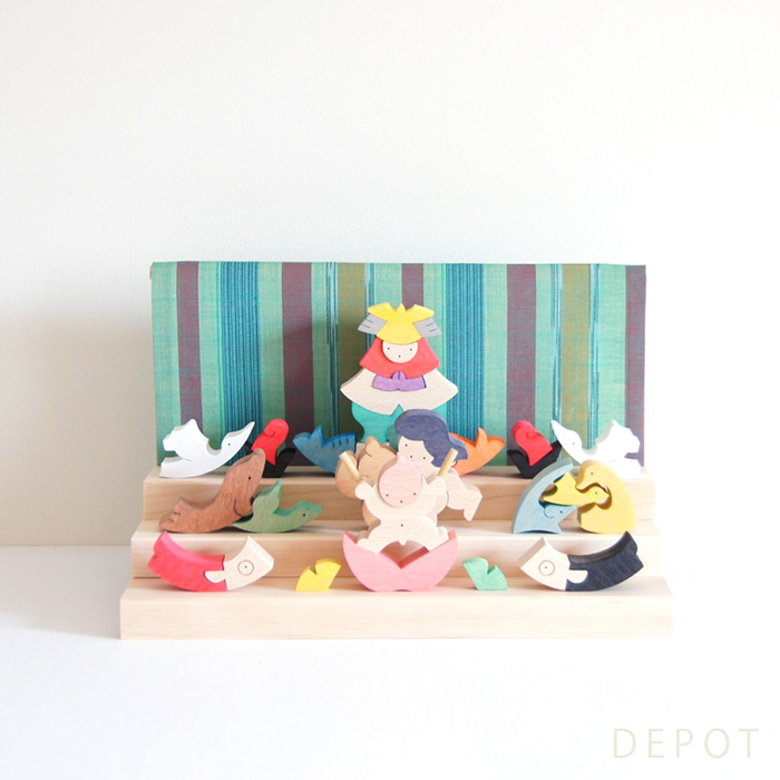 小黒三郎・五月人形 KK240 【里山円武者三段飾り（普通垂幕）】遊