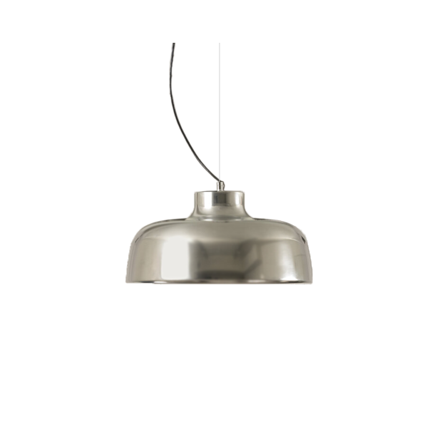 M68 Pendant Lamp, Polished aluminium, chrome-plated Santa & Cole