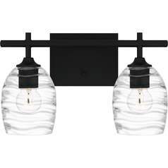 Lucy Matte Black Bathroom Light by Quoizel Lighting | LCY8629MBK
