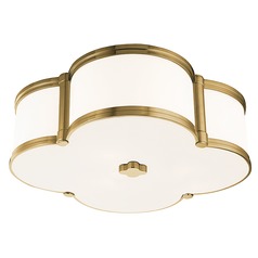 Chandler 3-Light Flush Mount in Polished Nickel by Hudson Valley