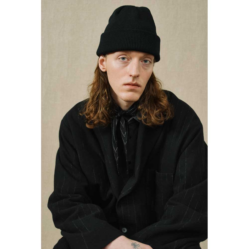 YOKO SAKAMOTO KNIT BIG WATCH CAP - HARD TWIST (YS-KNIT-CAP-WO-HT