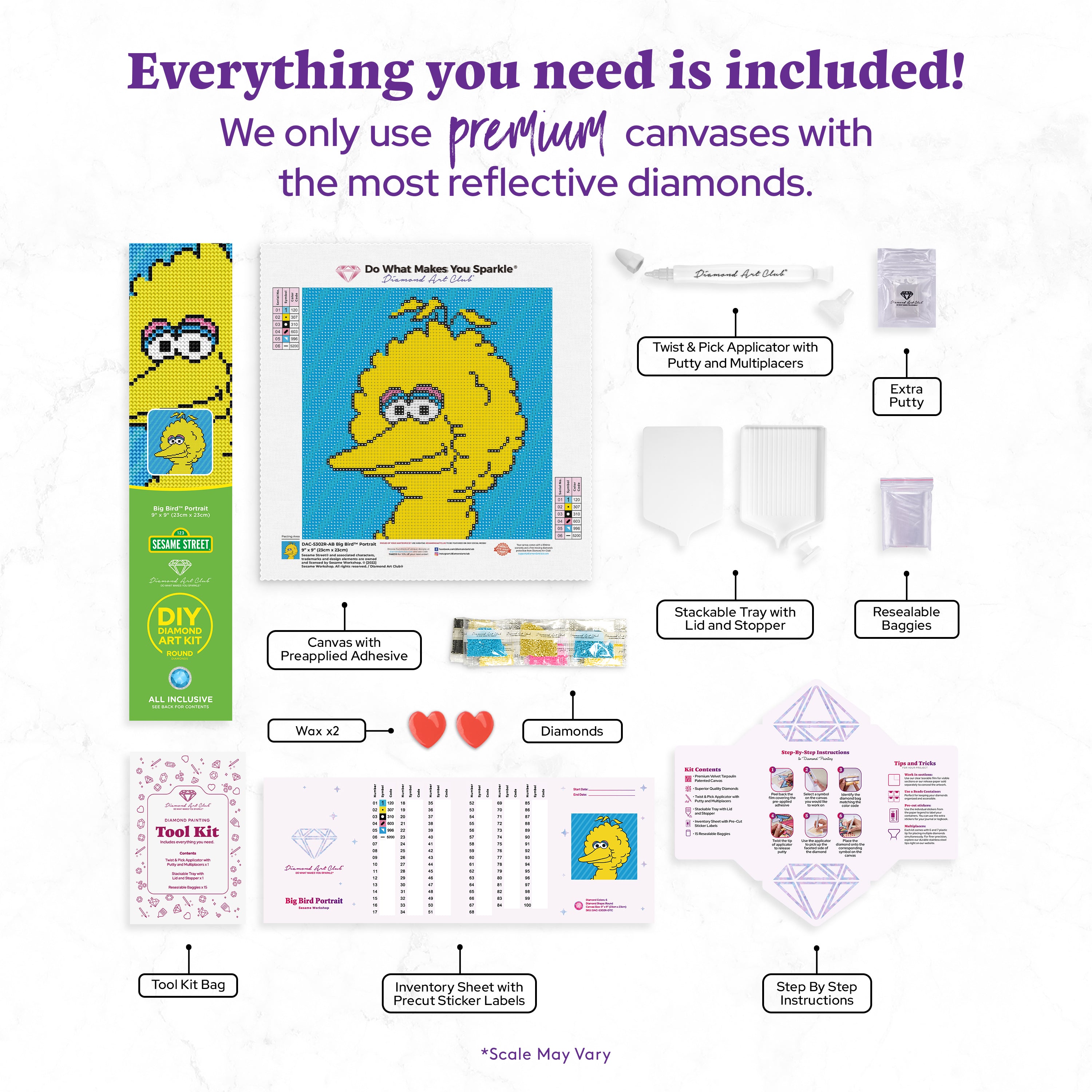 Big Bird™ Portrait – Diamond Art Club