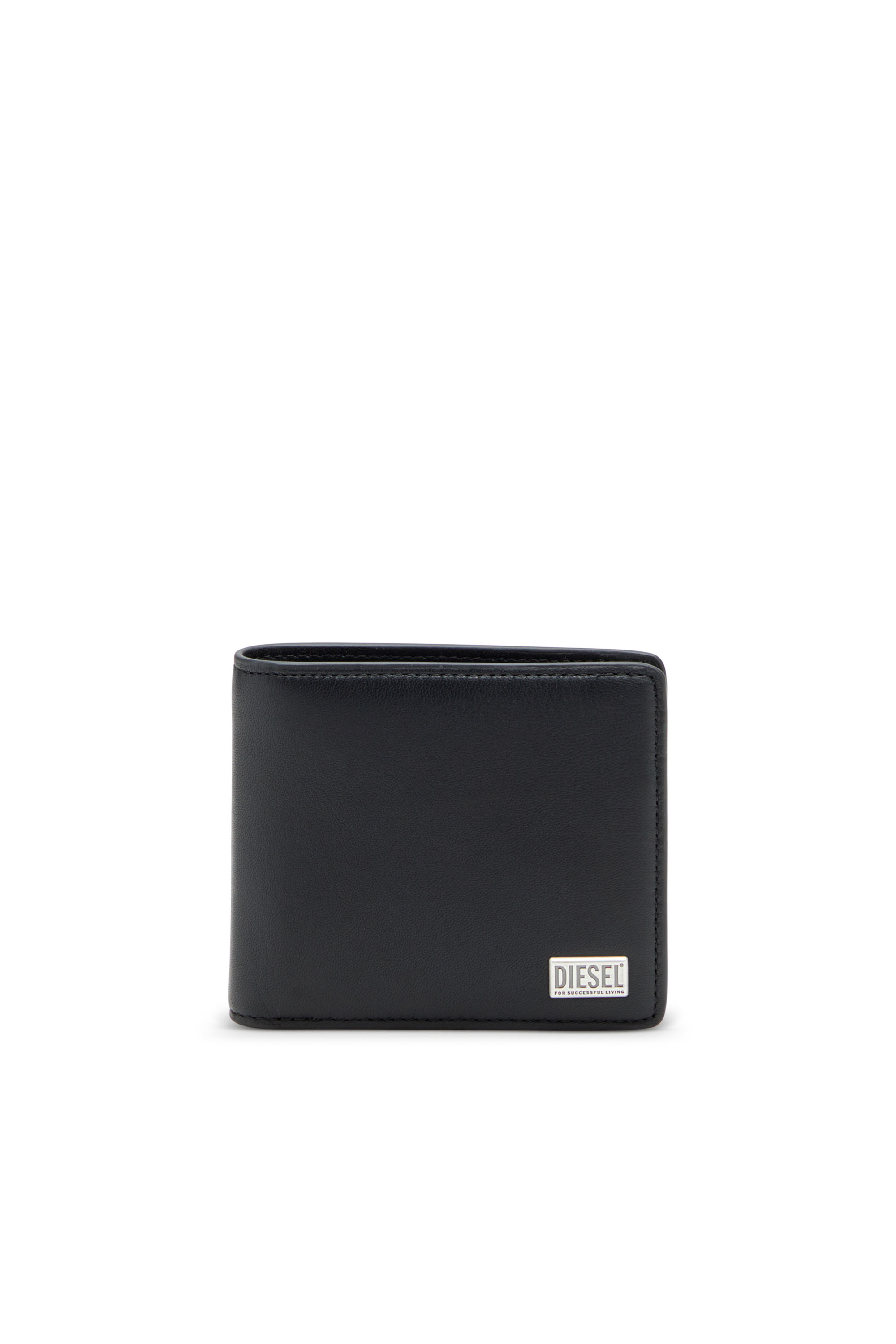 1DR BI FOLD COIN S 3D Leather bi-fold wallet｜ブラック｜メンズ｜DIESEL