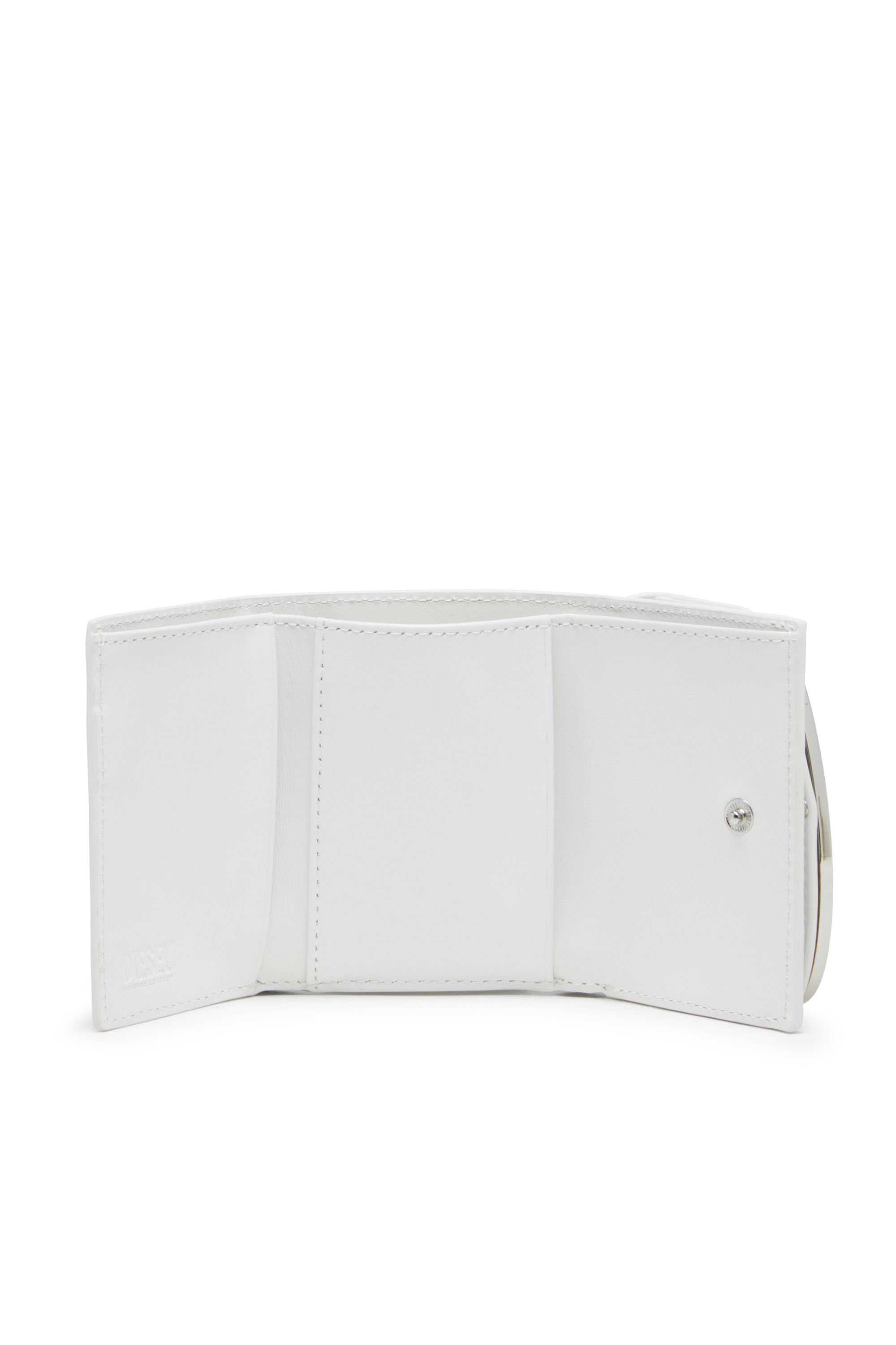 1DR TRI FOLD COIN XS II Tri-fold wallet in leather｜ホワイト