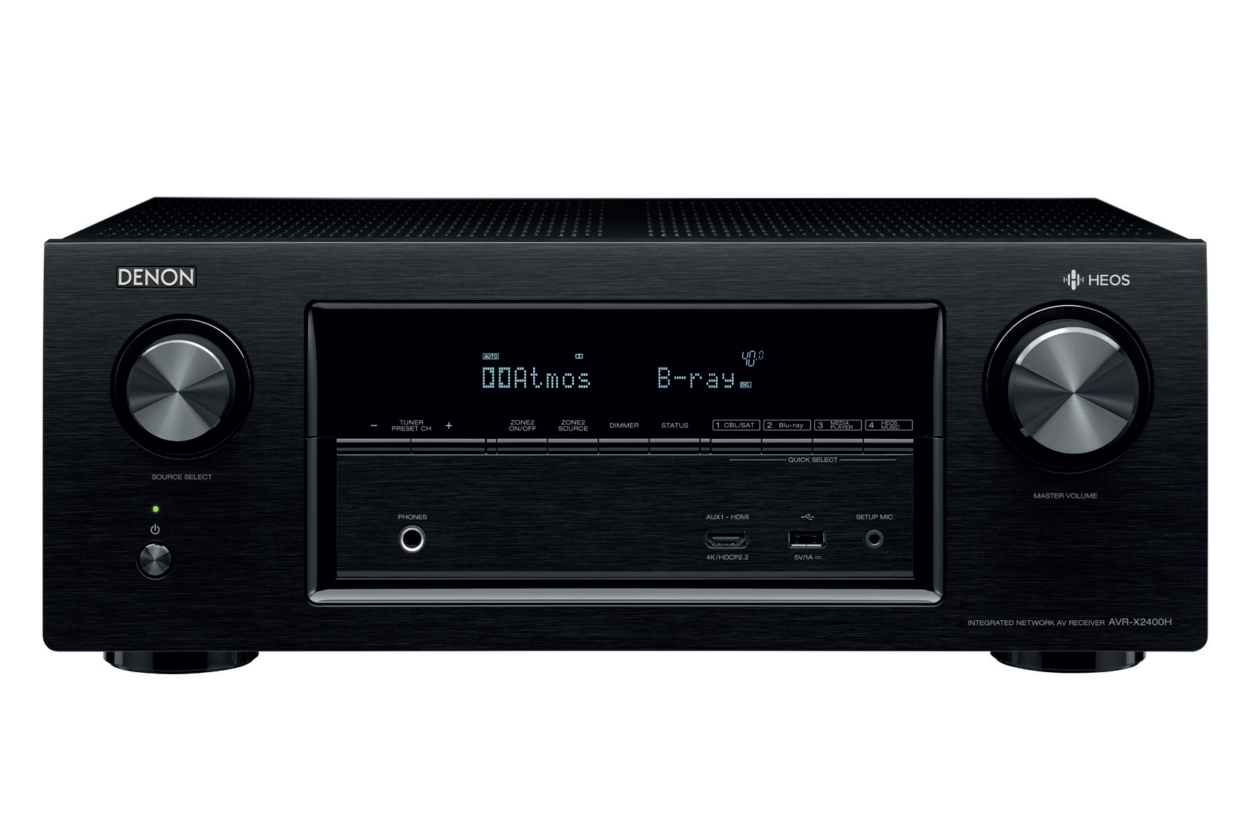 Denon AVR-X2400H Mainstream Multiroom AV Receiver with HE