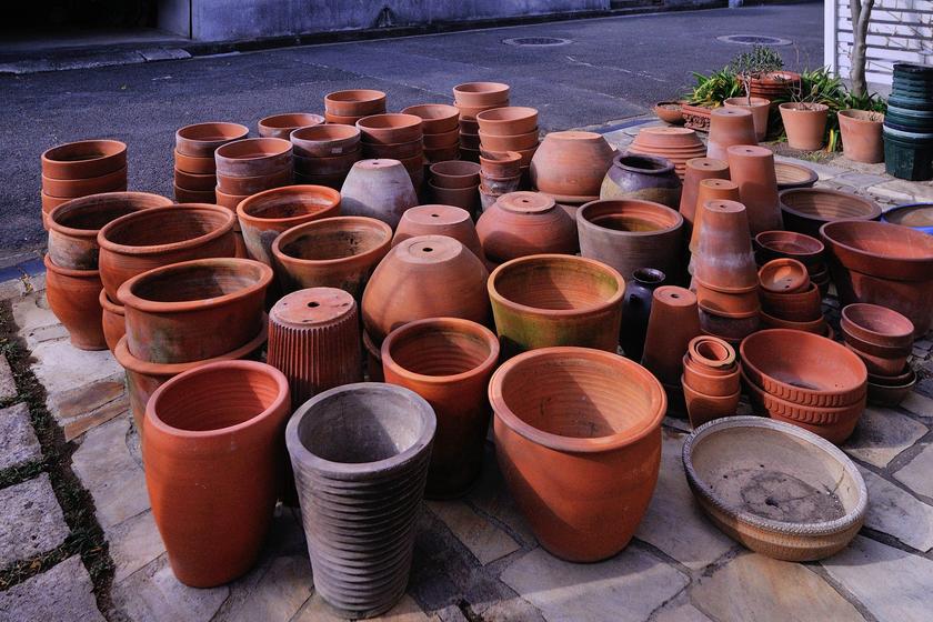 お取り扱い。アンティーク風安定感 の尺鉢サークルテラコッタ① 楽天