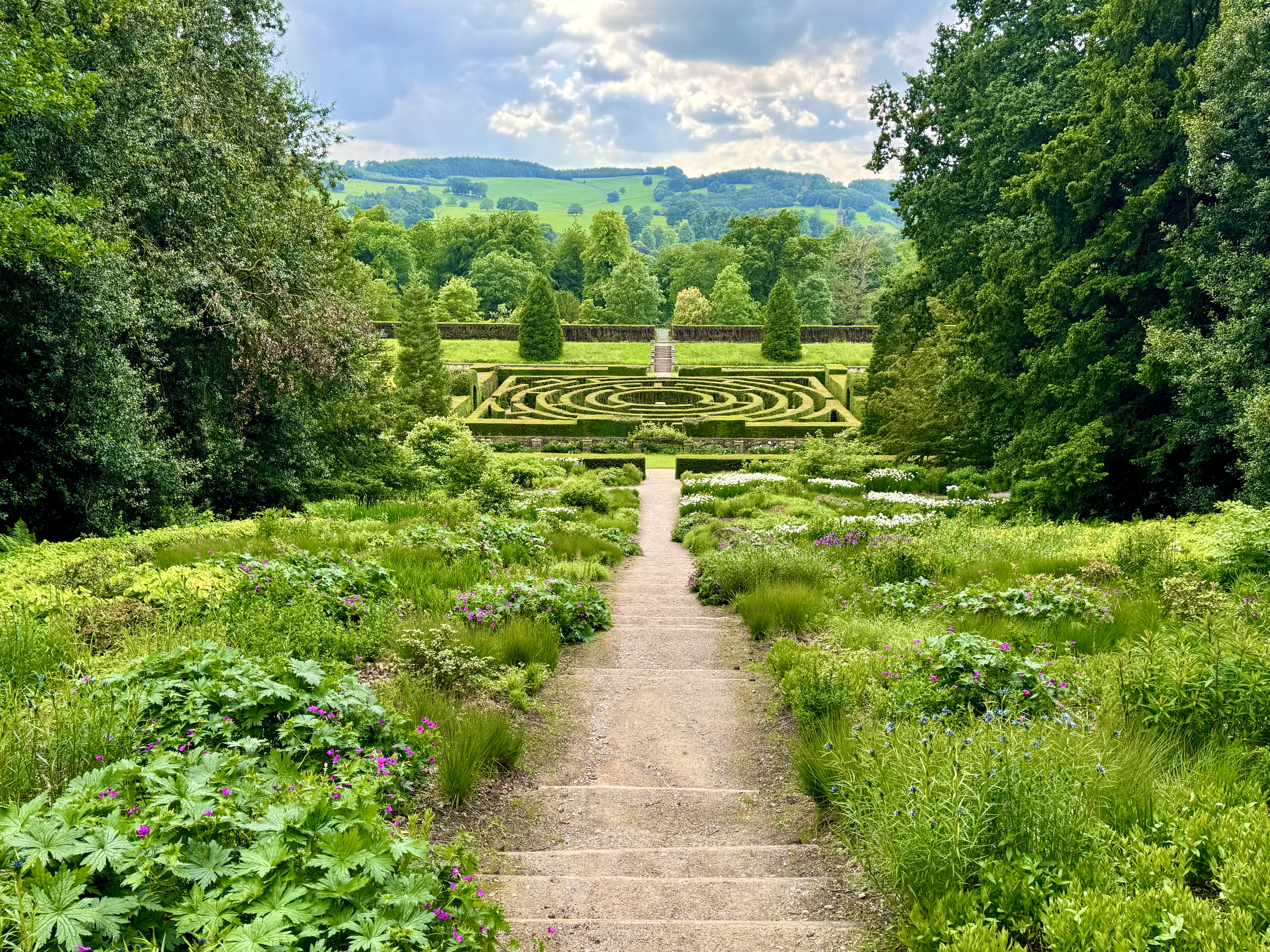 E・R・v・エンゲルト、ウィーンの庭、19世紀外国巨匠作家、新品高級