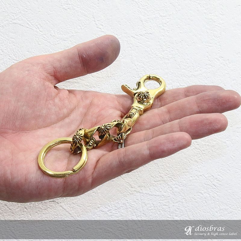 キーホルダー キーフック キーチェーン ゴールド silver クロス 十字架