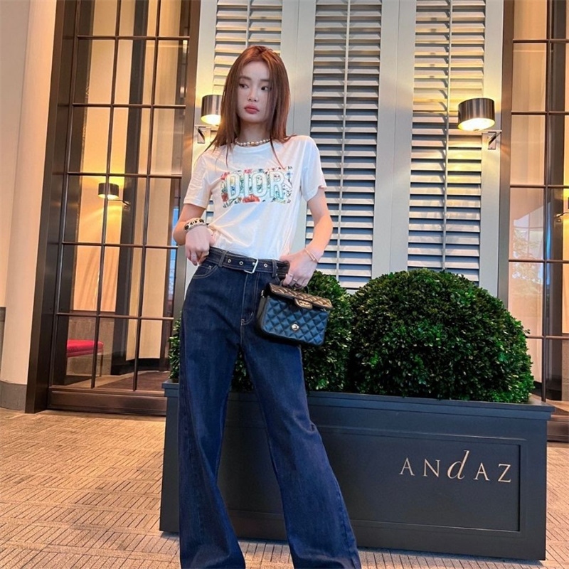 花柄 刺繡ロゴ 高品質 DIOR ディオール Tシャツ 半袖 カジュアル 白