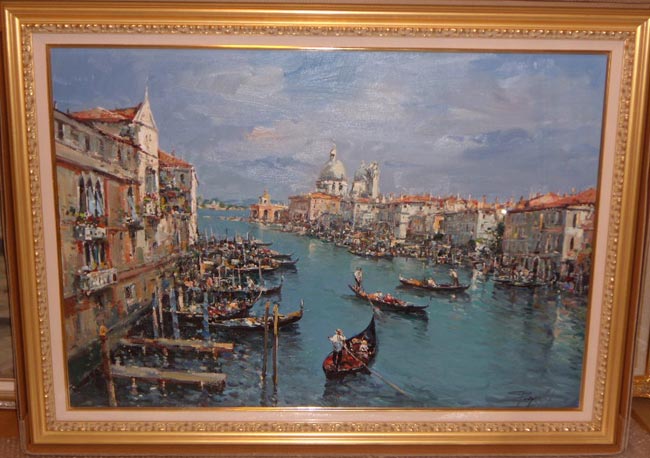 絵画 ヨーロッパ イタリア ベネツィア ベニス アンティーク 風景画