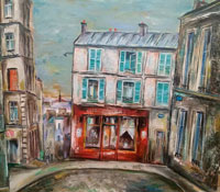 絵画・リトグラフ・インテリア・油絵・販売・絵画購入・パリ風景・東京