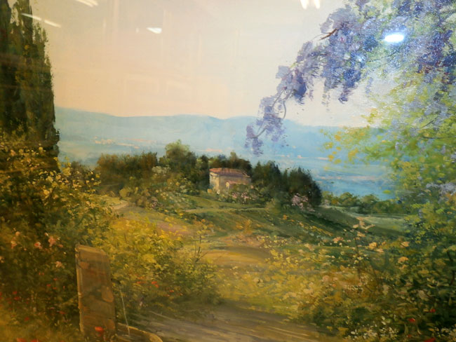 ドイツ画家油絵完全オリジナルヨーロッパ絵画70センチ✖️62センチリツ