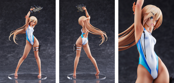 AMAKUNI 水泳部のコウハイちゃん 青色ラインの水着Ver. 「ARMS NOTE