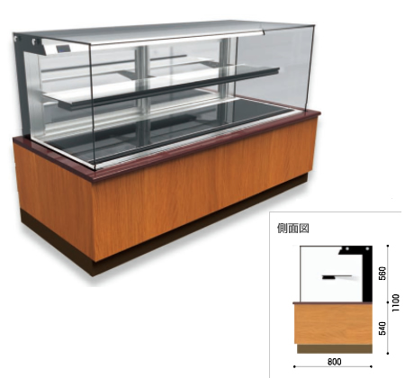 JPシリーズ／JDシリーズ | 特注ショーケース | 製品情報 | 大和冷機