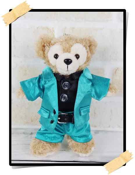 ダッフィー付き！5セット！着せ替えコスチューム 水色衣装 ぬいば