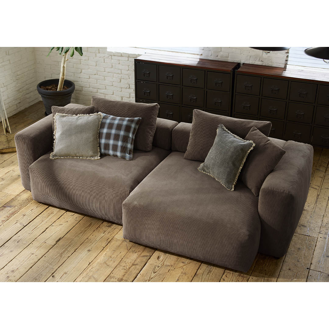 DULTON ONLINE SHOP | BIG CORDUROY SOFA LEFT COUCH WITH ARM(LEFT