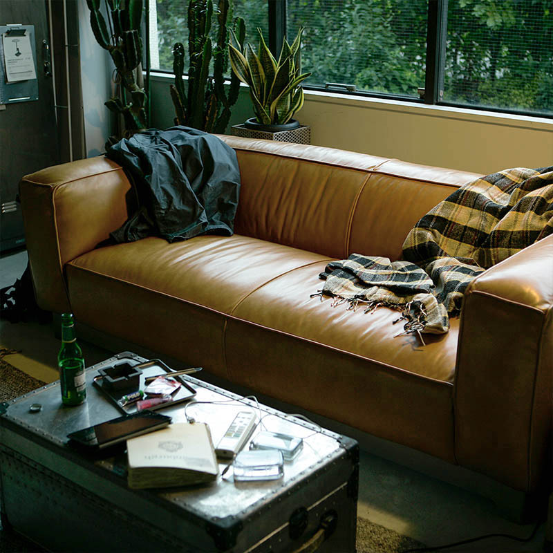 DULTON ONLINE SHOP | MASTER SOFA BROWN 3 SEATER(3 SEATER): 家具