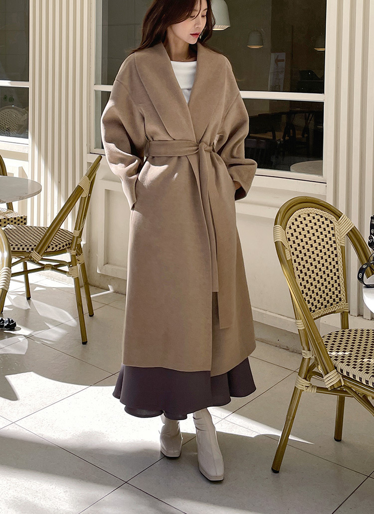 人気 COMOLI (コモリ) ウール ショールカラーコート COMOLI (コモリ