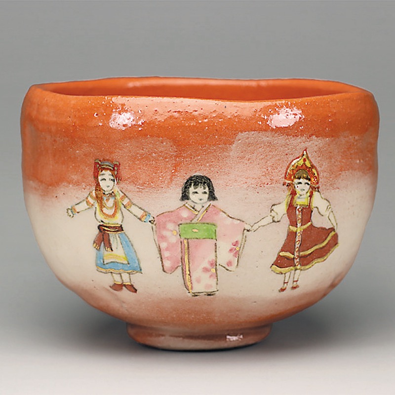 赤楽茶碗 楽入窯 茶碗 干支茶碗 うさぎ 兎 お茶会 赤楽茶碗楽入窯茶碗