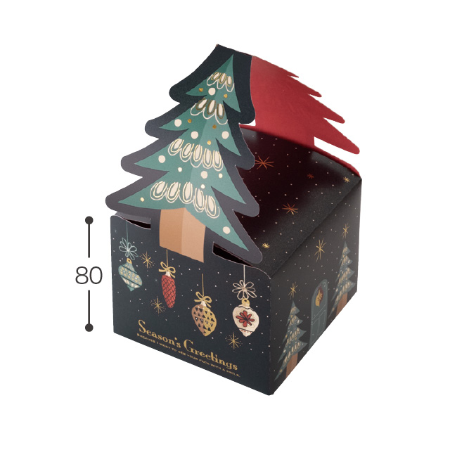 切り絵 「クリスマスツリー」＆プレゼント箱