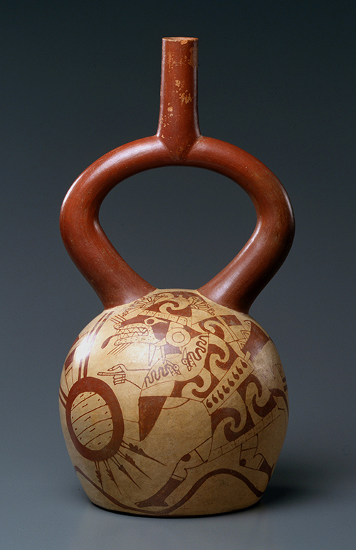 鐙形浮出文様注口壺 】 ペルー チャビン土器 遠山記念館_Toyama Kinenkan