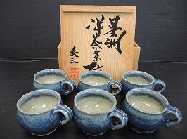呉州洋茶茶碗 6客揃 椋木英三｜近代作家 工芸品｜買取実績紹介｜骨董品