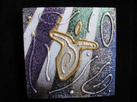 美品アンディ・レイキー☆大天使ウリエルUriel アクリル原画 サイン付き