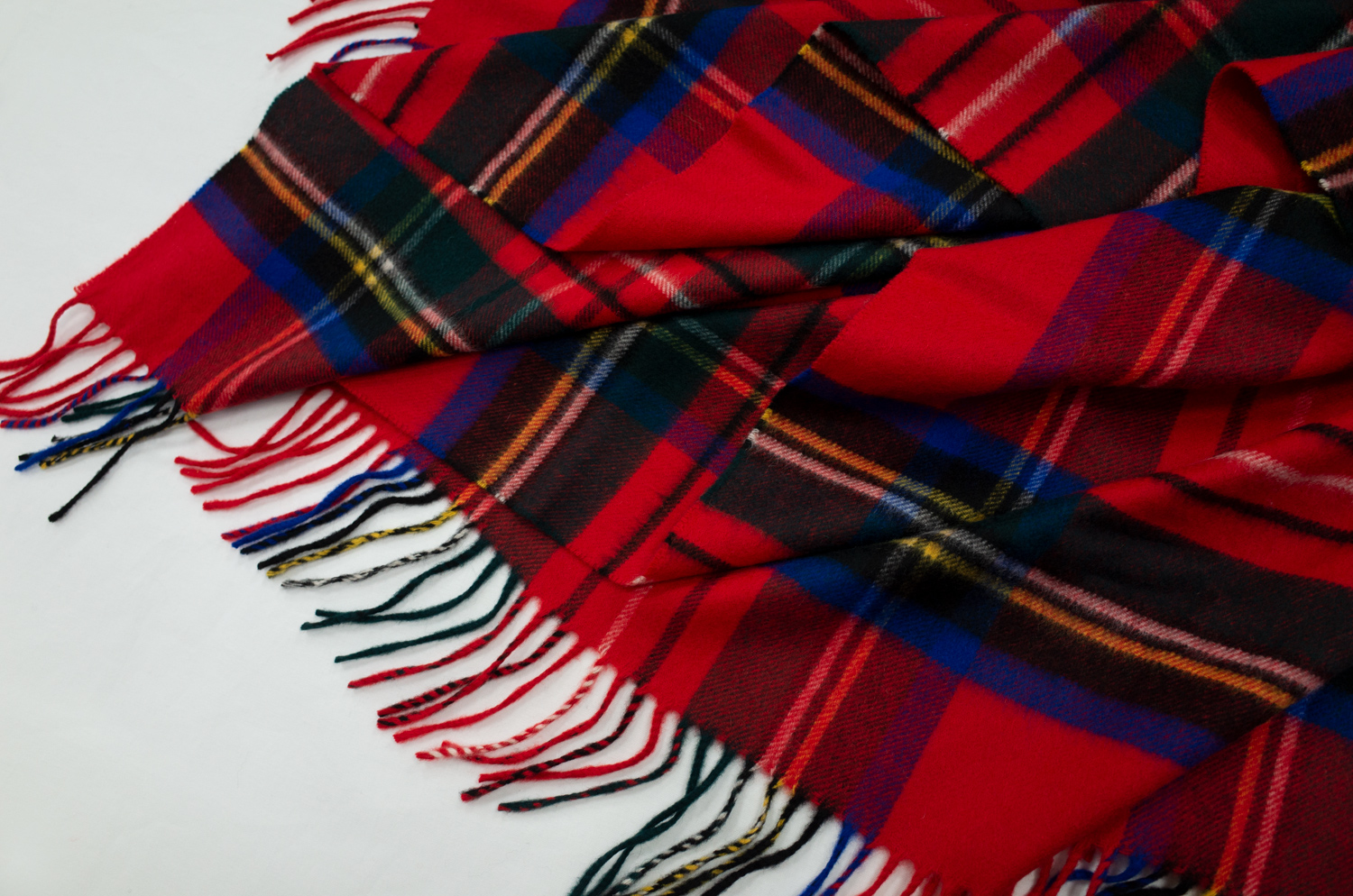 ジョンストンズ カシミヤストール ロイヤルスチュワート｜英国ニット