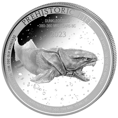 Buy 1 oz Silver Coin - Prehistoric Life - Dunkleosteus - 2023