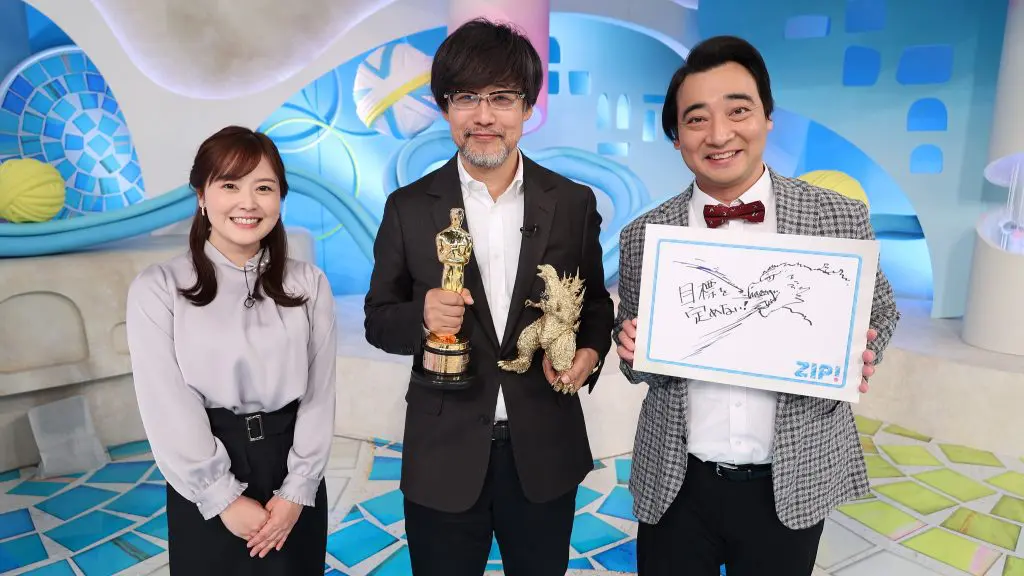 ゴジラ-1.0』山崎貴監督、ZIP！に生出演 米・アカデミー賞「視覚効果賞