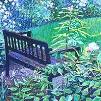 パステル画「くつろぎの時間」フランシスコ・ボッシュ原画希少スペイン