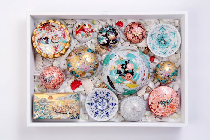 牟田 陽日 むた ようか 九谷焼 蓋物 牟田 陽日 むた ようか 九谷焼