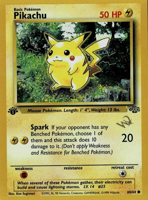 pikachuピカチュウ 海外版 英語版 ポケモンカード 1st Edition