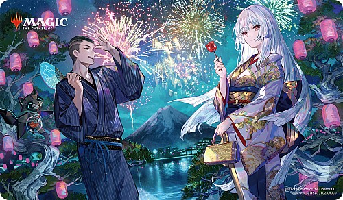 放浪皇のお花見 プレイマット 未開封 MTG 放浪皇のお花見 放浪皇 藤