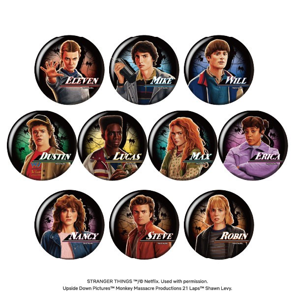 STRANGER THINGS グリッターカンバッジコレクション【1BOX 10箱入り