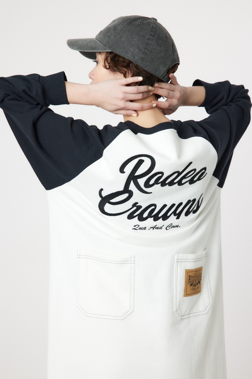 RODEO CROWNS WIDE BOWL | ラグランカラーステッチワンピース