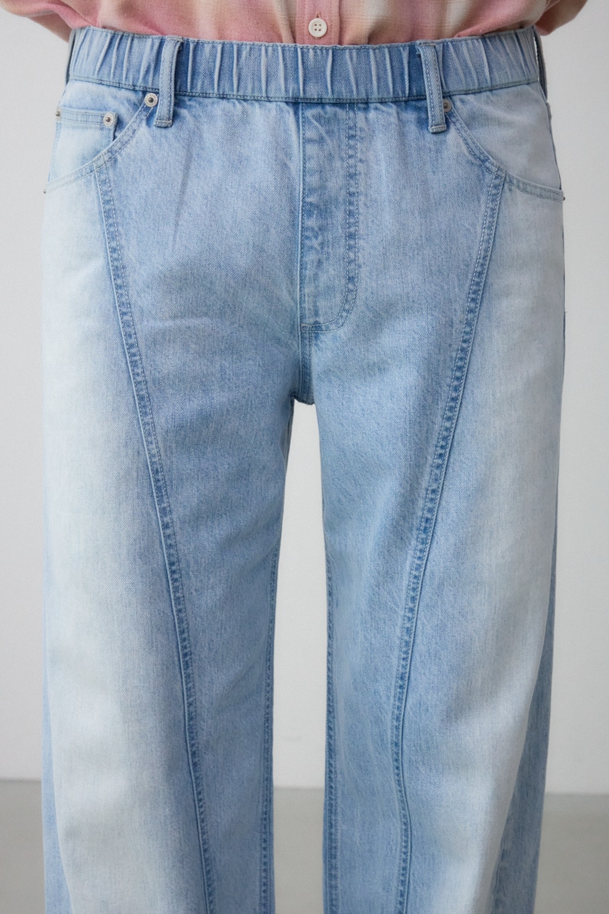 AZUL BY MOUSSY | 切替ワイドデニム (ストレート ) |SHEL'TTER WEBSTORE