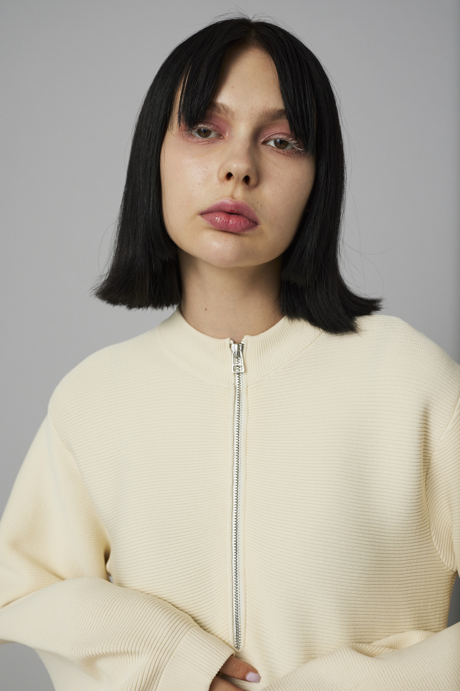 HeRIN.CYE | Front zip dress (ワンピース(ミニ・ミディアム） ) |SHEL