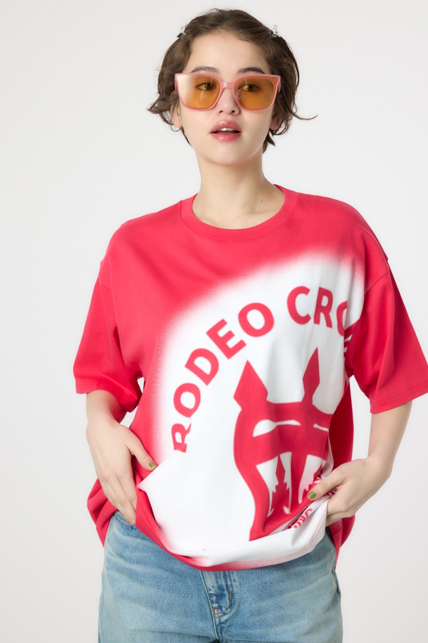 RODEO CROWNS WIDE BOWL | クラウン ハーフトーン Tシャツ (Tシャツ