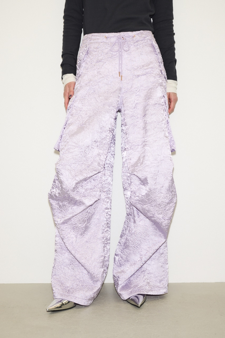 THROW by SLY | 【THROW】WRINKLE SATIN CARGO パンツ (パンツ ) |SHEL