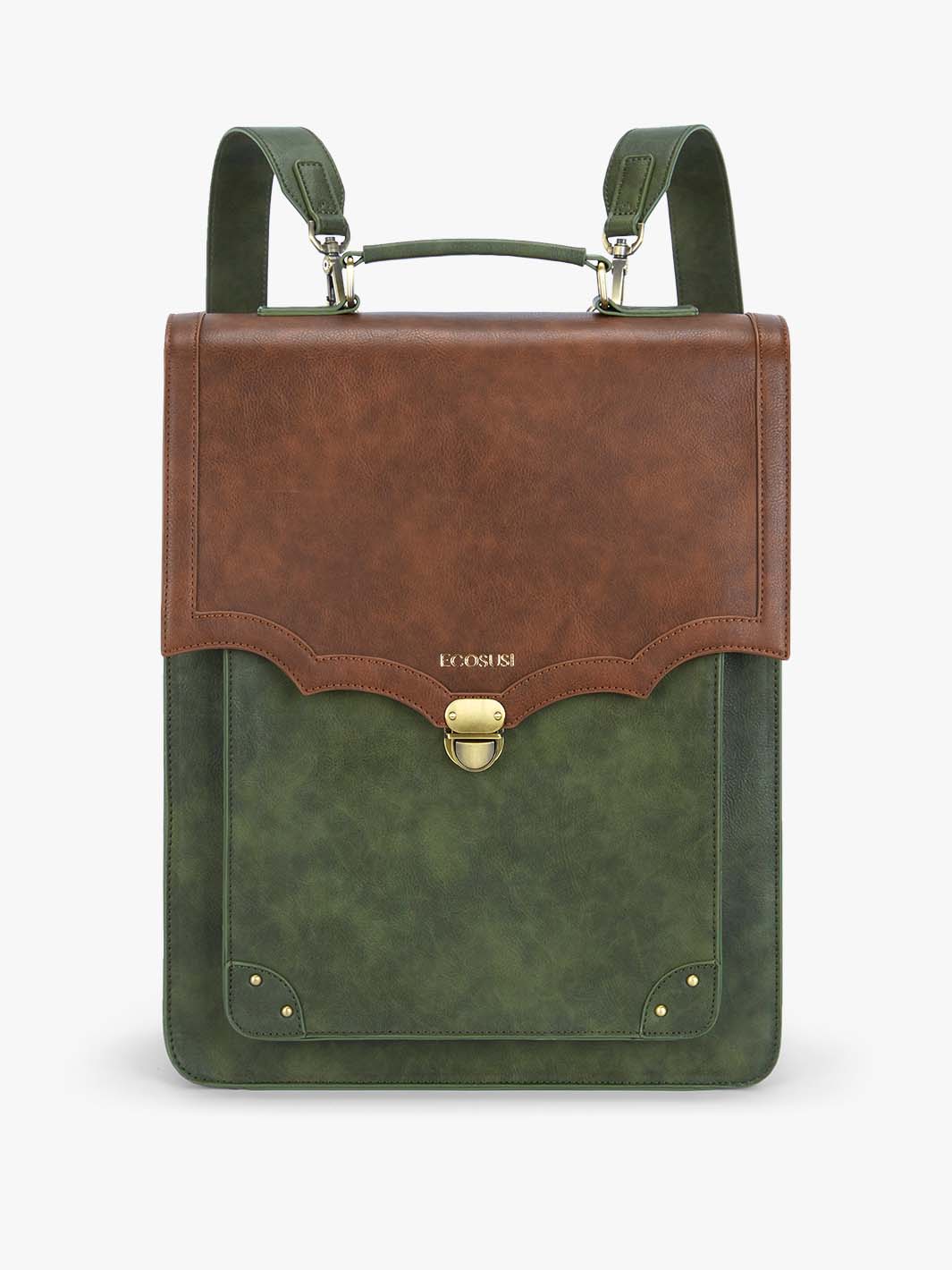 Vintage Leather Campus Backpack for 15.6 inches– Ecosusi