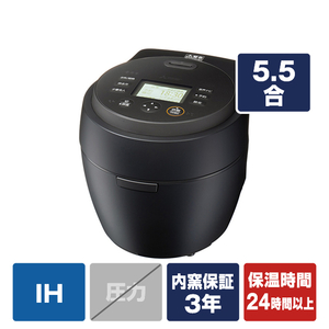 三菱電機 IH炊飯ジャー炊飯器 本炭釜 紬 NJ-BW10F-B（炭漆黒） 三菱
